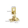 eMagTech Pack of 4 Pure Brass Bird Latches with Screws