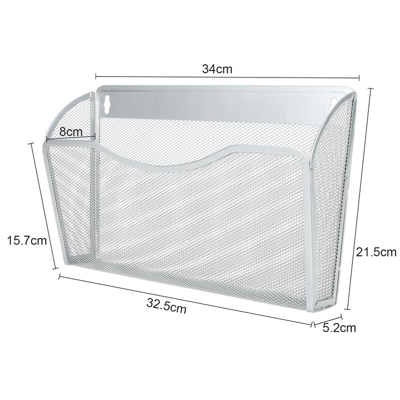 EasyPAG 1 Pocket Landscape A4 Mesh Hanging Wall File Holder