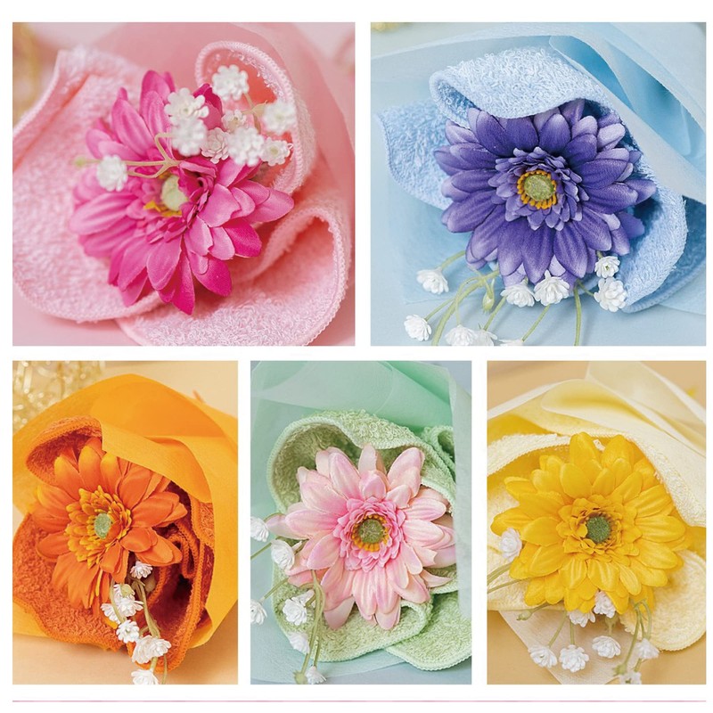 Yume Gift Bouquet Towel, 5 Colors, Senshu Towel, Flower Bouquet,
