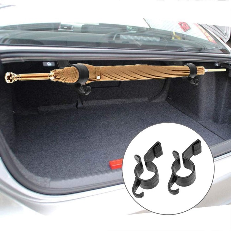 Gammaeon 2Pcs Car Hooks Car Trunk Umbrella Storage Holder, Hanging