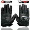 Milwaukee Leather SH298 Men's Black Perforated Leather Racing Motorcycle Gloves