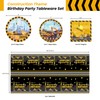 PULNCD 73Pcs Construction Party Supplies,Construction Theme Birthday Party Tableware Set