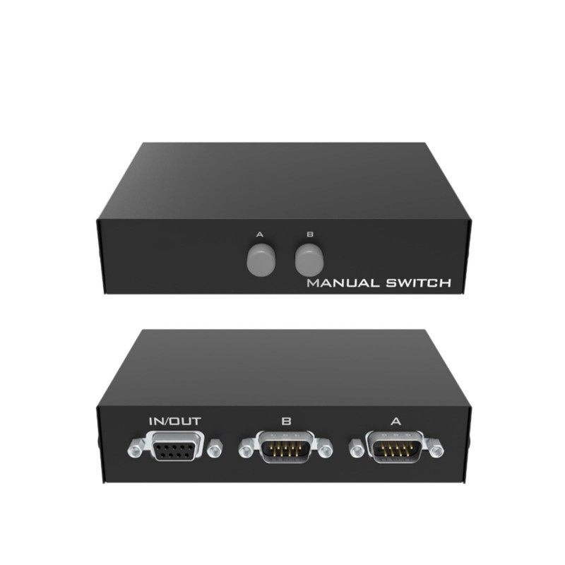 Serial DB9 Pin RS232 Switcher Sharer Splitter 2 in 1