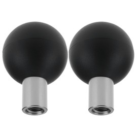 YINETTECH Pack of 2 1 Inch Ball Adapters Compatible with RAM Mounts Size B Double Socket Arm Components Compatible with Brcovan Phone Holder for Motorcycles Bicycles 1/4 Inch 20 Thread