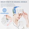 LONGDON HOMEONE Shower Caps,6 PCS Patterns Show Cap,Double Layer Waterproof
