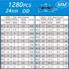 ZDBB 1280 Pieces 24 Size Rubber O-Ring Assortment Kit with