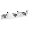 Maxzwell Wall Mounted Coat Rack with 3 Chrome Hooks –