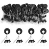 VIPMOON 100 Pcs x 6 Rubber Fishing Bobber Beads Stopper,6