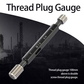 Thread Plug, Bearing Steel Thread Plug Gauges, Industrial Measurement Gauge, Universal Bearing Steel Mercury Gage, Mercury Gage Thread Plug Gauge, Thread Plug Gauge Hardware Tools(M10*1.5)