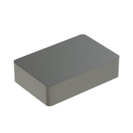 BAUHELD® Universal Underlay Plates 60 x 40 x 15 mm [Pack of 50] – Grey Plastic Underlay Plates [Made in Germany] – Suitable as Spacers, Plastic Plates, Underlay or Glazing Blocks