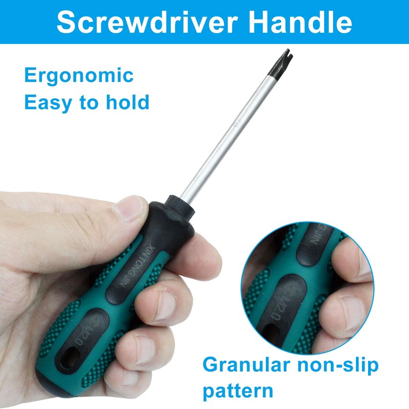 Aracombie 4PCS U-Shaped Screwdriver Set, Multifunctional Hand Tool for Fork/U-Type