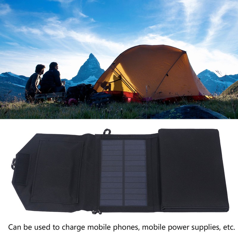 Solar Panel 15W 5V Dual USB Output Portable Folding Solar