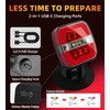 Upgraded Wireless Trailer Lights Magnetic, Rechargeable Tow Light Kit with