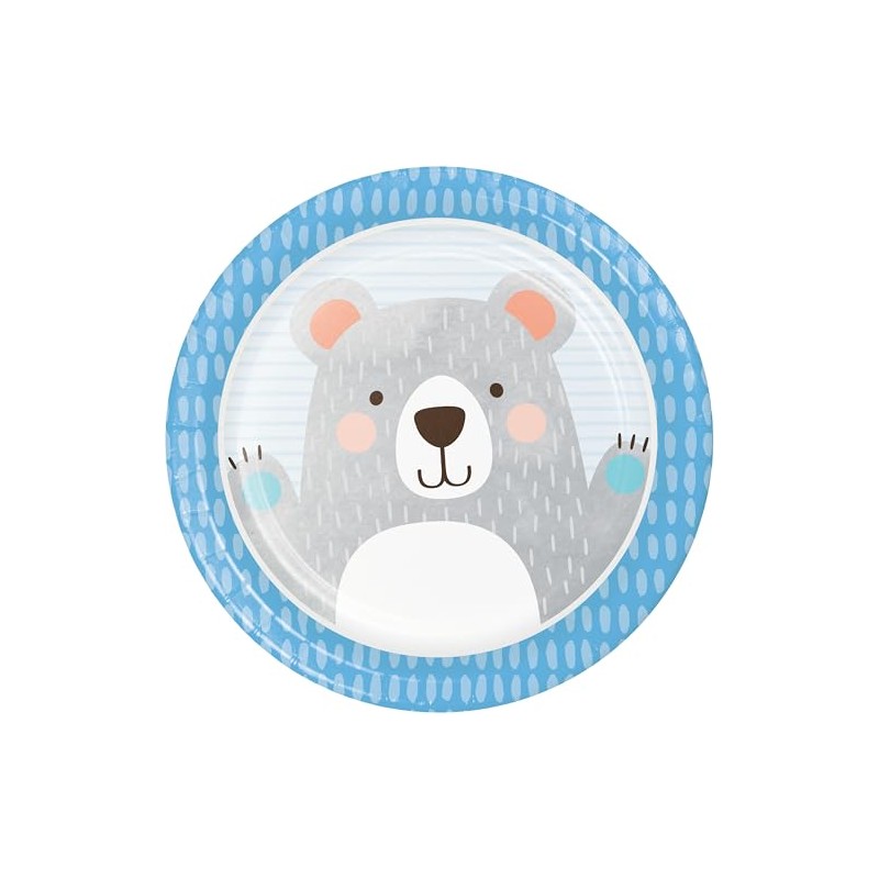 Trendware Bear Party Paper Plates, 24 Count