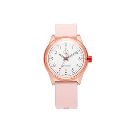 Citizen Q&Q R02A-001VK Analog Wristwatch, Smile Solar, Matching Style, Waterproof, Urethane Strap, Baby Pink