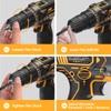 VENUSTEK Cordless Drill Set 12V Power Drill with Battery and