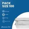 CafeTEq Aluminium Foil Food Trays (No 2) Containers Including Lids