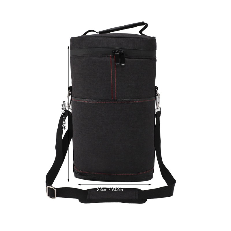 2 Bottle Wine Cooler Bag Leakproof Insulated Padded Wine Carrier