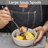 Qualizon 7.9INCH Deep Soup Spoon 7.9inch Silver