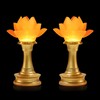 CFSHGLPSF 6.5inch 1 Pair-7 Color LED Lotus Flower Lamp -