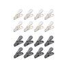Daiya 058114 Clothespins Set of 16 FlaDRY Gently Pinch WT/GY,