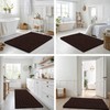 Smiry Bathroom Rugs Mat 24x16, Extra Soft Absorbent Chenille Bath