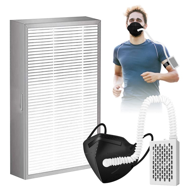 Rsenr （4-Pack） Original H13 HEPA Filter Compatible R18 Wearable Air