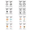 400 Pcs Thank You Sticker Labels - Oval Cute Pattern