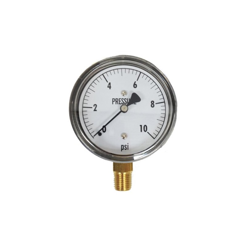 Kodiak Controls KC25-10# Low Pressure Gauge 10 PSI