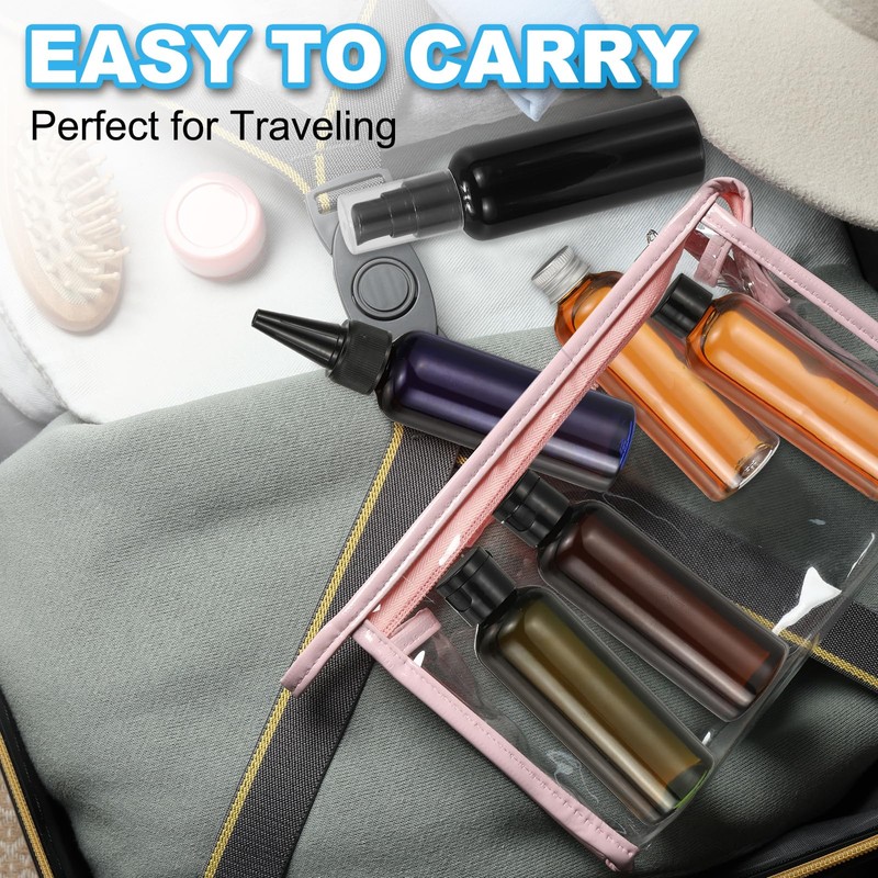 PATIKIL Travel Bottles with Flip Cap, 6 Pcs 3.4 Oz(100ml)