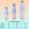 Konokyo Insulated Water Bottles,17 oz Double Wall Stainless Steel Vacumm