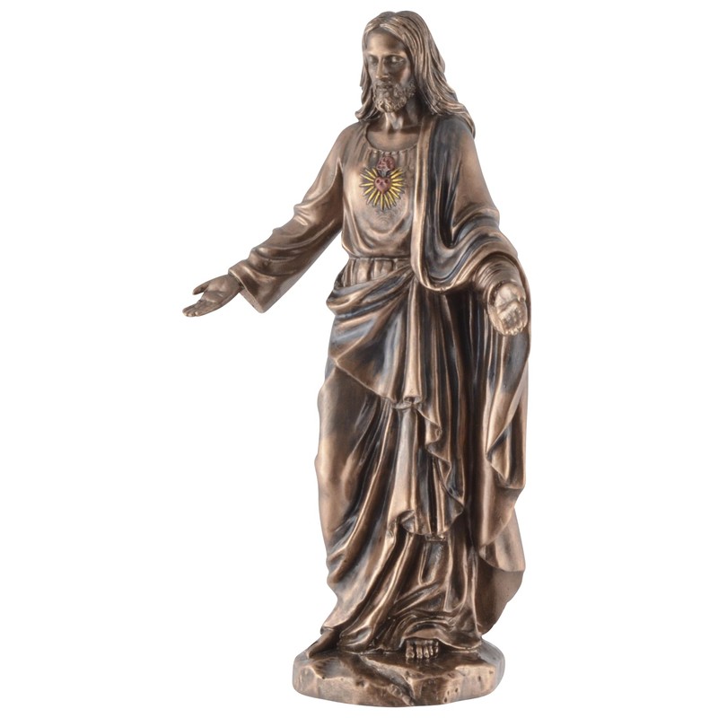 Veronese Collection 708-78281 Jesus Figurine Heart Made of Artificial Stone