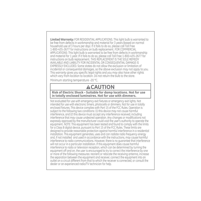 G E Lighting 32593 Led Bulb 13W, A21 Soft White