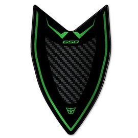 Resin Bike Motorbike 3D Stickers Compatible with Kawasaki Versys 650 2022-2024 Green. Windshield Protection from Impact and Scratches. Sticker 3D Resin Gadget Moto