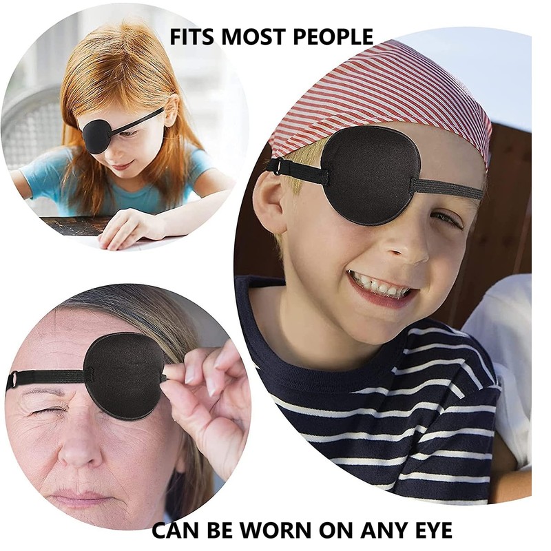 HAYATEC Concave Eye Patch Foam Groove Washable Eyeshades Adjust Strap