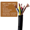 14 Gauge 7 Way Conductor Extension RV Trailer Wire Cable