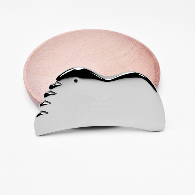Wing Shaped Terahertz Stone Gua Sha Facial Tool for SPA