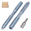 SKIR'CO (6 pcs) Hanger Bolts M8 x 80 mm, Double