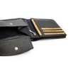 Lemasi Classic Genuine Leather Wallet with RFID Protection Cowhide Black,