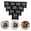 Mikinona 10pcs Acrylic Number Plate Table Cards Shape Markers Reusable