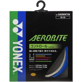YONEX Badminton Strings, Aerobite (0.61 mm), BGAB, White x Blue