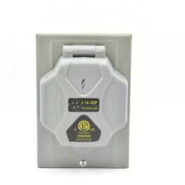 Intertek 30Amp Generator Power Inlet Box 125/250vac  Weatherproof  L14-30P