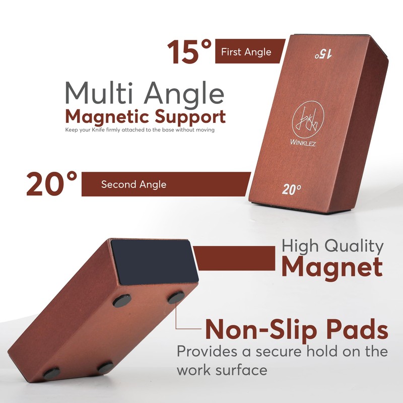 Rolling Knife Sharpener with Diamond and Ceramic Discs, Kitchen Knife