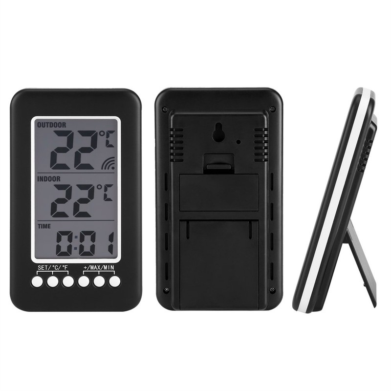 LCD Digital Wireless Thermometer with Indoor and Outdoor Electronic Temperature