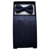 Navy Blue Cummerbund & Bow Tie Set