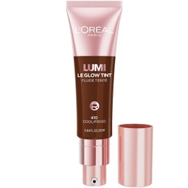 L'Oréal Paris Lumi Le Glow Tint, Glowy Skin Tint Foundation, Lightweight Buildable Coverage, Hydrating Formula, DEEP WARM 410, 25 ml