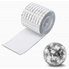 Self Adhesive Real Glass Silver Mirrors Mosaic Tiles Sticker for