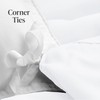 Imperial Rooms Single Duvet Cover Set Brushed Microfiber Plain White