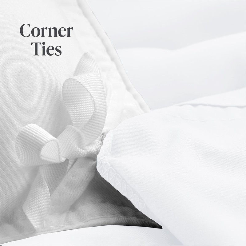Imperial Rooms Single Duvet Cover Set Brushed Microfiber Plain White