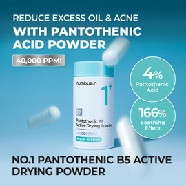 numbuzin numbuzin No.1 Powder | Pantothenic B5 Active Drying Powder | Spot Treatment Acne, Pantothenic Acid, Niacinamide, Madecassoside | Excess Oil Control, Flattens Cystic Acne, Breakouts | 0.24 oz.